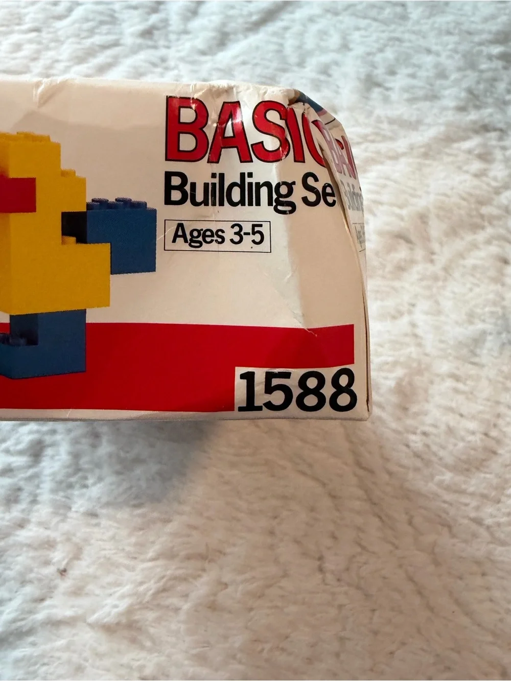 Vintage LEGO Basic Building Set #1588 Special Trial Size Offer 1987 damaged box